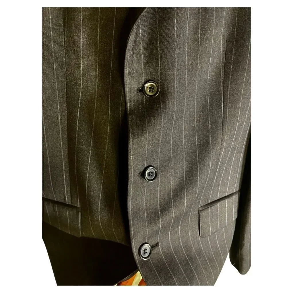 Ralph Lauren Suit- Black Pin Stripe